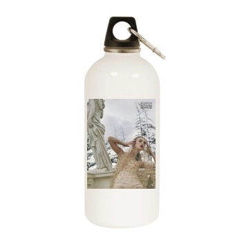 Keira Knightley White Water Bottle With Carabiner