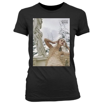 Keira Knightley Women's Junior Cut Crewneck T-Shirt