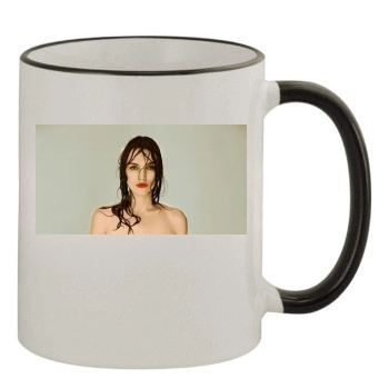 Keira Knightley 11oz Colored Rim & Handle Mug