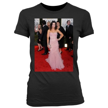 Emily Blunt Women's Junior Cut Crewneck T-Shirt