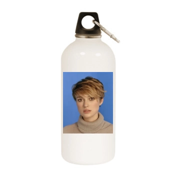 Keira Knightley White Water Bottle With Carabiner