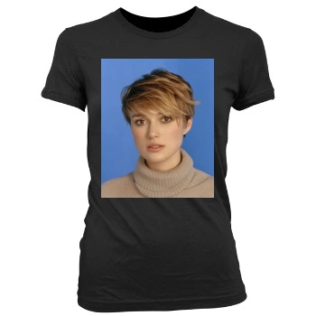 Keira Knightley Women's Junior Cut Crewneck T-Shirt