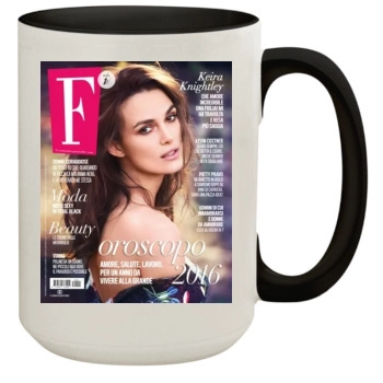 Keira Knightley 15oz Colored Inner & Handle Mug