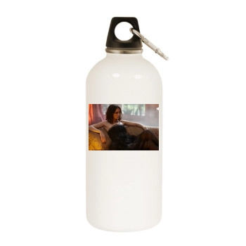 Keira Knightley White Water Bottle With Carabiner