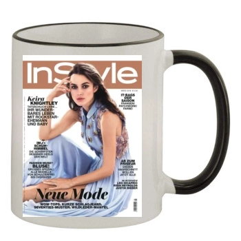 Keira Knightley 11oz Colored Rim & Handle Mug