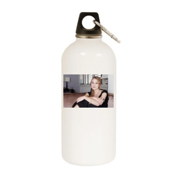 Keira Knightley White Water Bottle With Carabiner