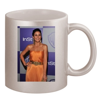 Emmanuelle Chriqui 11oz Metallic Silver Mug