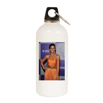 Emmanuelle Chriqui White Water Bottle With Carabiner