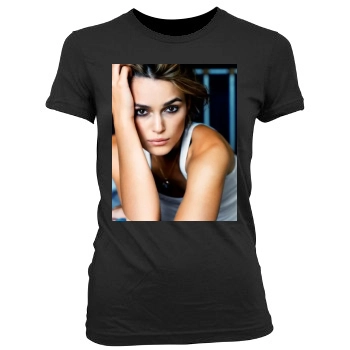 Keira Knightley Women's Junior Cut Crewneck T-Shirt