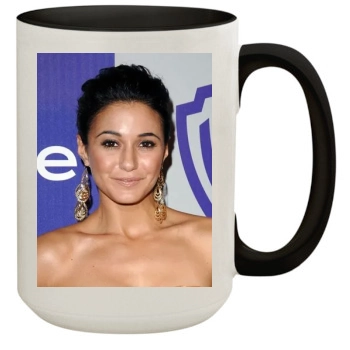 Emmanuelle Chriqui 15oz Colored Inner & Handle Mug