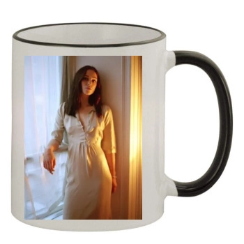 Keira Knightley 11oz Colored Rim & Handle Mug