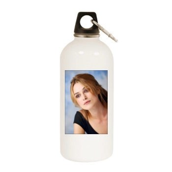 Keira Knightley White Water Bottle With Carabiner