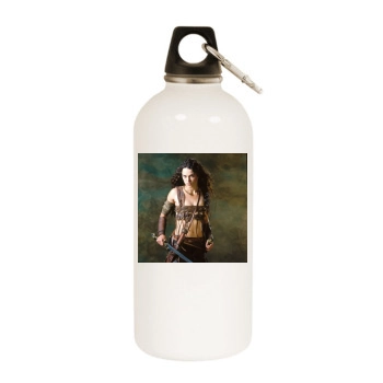 Keira Knightley White Water Bottle With Carabiner