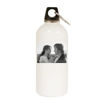 Keira Knightley White Water Bottle With Carabiner