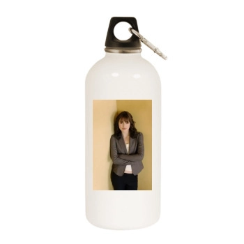 Keira Knightley White Water Bottle With Carabiner