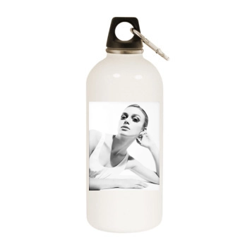 Keira Knightley White Water Bottle With Carabiner