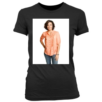 Eva Longoria Women's Junior Cut Crewneck T-Shirt