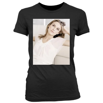 Keira Knightley Women's Junior Cut Crewneck T-Shirt