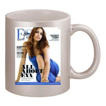 Eva Mendes 11oz Metallic Silver Mug