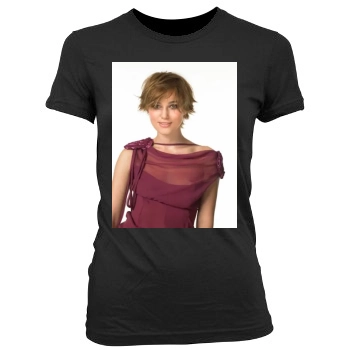 Keira Knightley Women's Junior Cut Crewneck T-Shirt