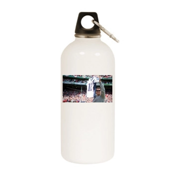 Tom Brady White Water Bottle With Carabiner