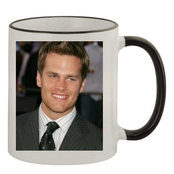 Tom Brady 11oz Colored Rim & Handle Mug