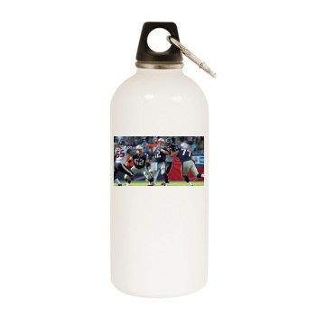 Tom Brady White Water Bottle With Carabiner