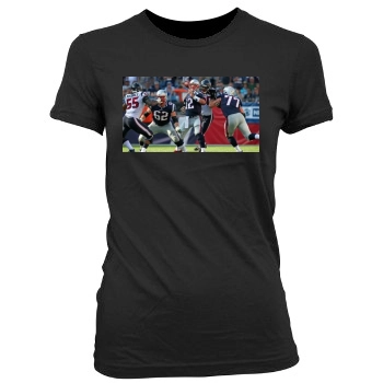 Tom Brady Women's Junior Cut Crewneck T-Shirt