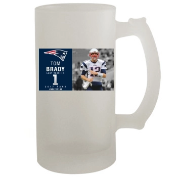 Tom Brady 16oz Frosted Beer Stein