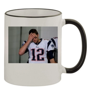 Tom Brady 11oz Colored Rim & Handle Mug