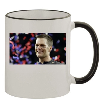 Tom Brady 11oz Colored Rim & Handle Mug