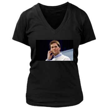 Tom Brady Women's Deep V-Neck TShirt
