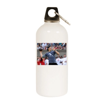 Tom Brady White Water Bottle With Carabiner