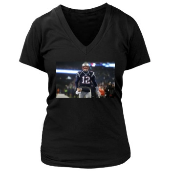 Tom Brady Women's Deep V-Neck TShirt