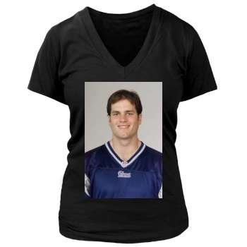 Tom Brady Women's Deep V-Neck TShirt