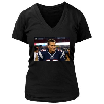 Tom Brady Women's Deep V-Neck TShirt