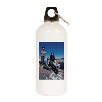 Fall Out Boy White Water Bottle With Carabiner