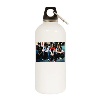 Fall Out Boy White Water Bottle With Carabiner