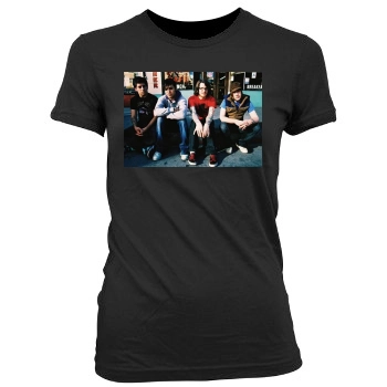 Fall Out Boy Women's Junior Cut Crewneck T-Shirt