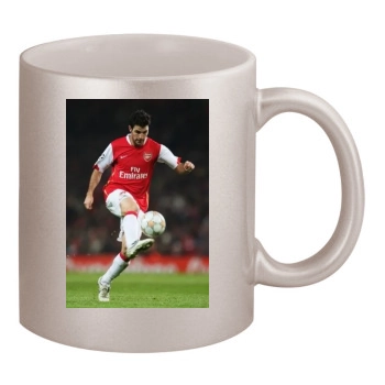 FC Arsenal 11oz Metallic Silver Mug