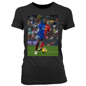FC Barcelona Women's Junior Cut Crewneck T-Shirt