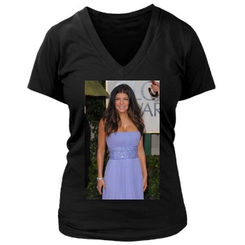 Fergie Women's Deep V-Neck TShirt