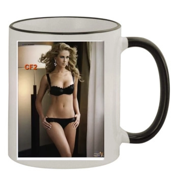 H Magazine 11oz Colored Rim & Handle Mug