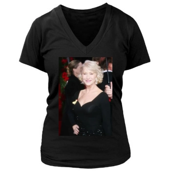 Helen Mirren Women's Deep V-Neck TShirt