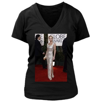 Jaime Pressly Women's Deep V-Neck TShirt