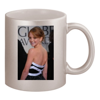 Jayma Mays 11oz Metallic Silver Mug