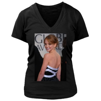 Jayma Mays Women's Deep V-Neck TShirt