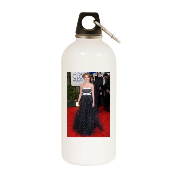 Jayma Mays White Water Bottle With Carabiner