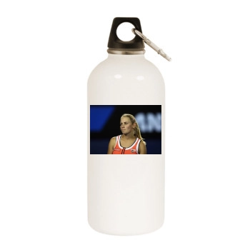 Jelena Dokic White Water Bottle With Carabiner