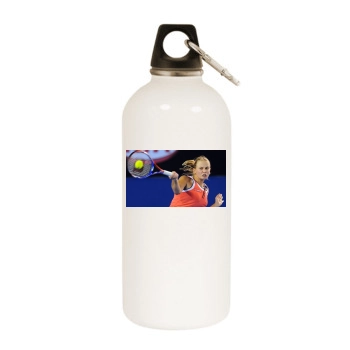 Jelena Dokic White Water Bottle With Carabiner